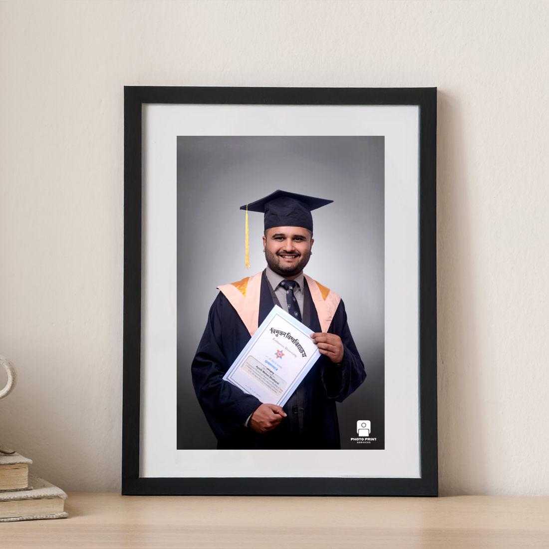 Premium Graduation Portrait with Custom Framing