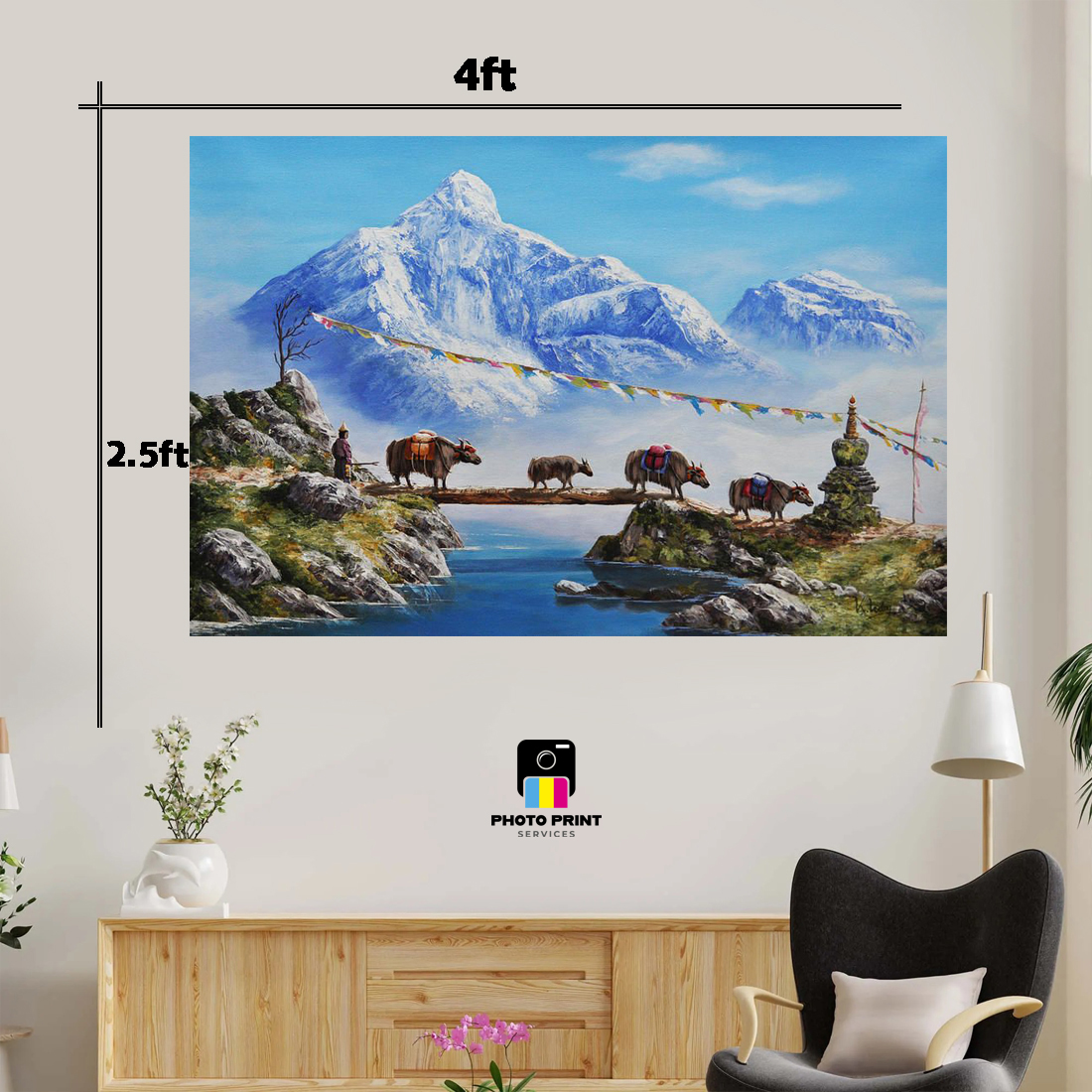 Himalayan Canvas Prints – Framed Wall Art Featuring Nepal’s Majestic Mountains